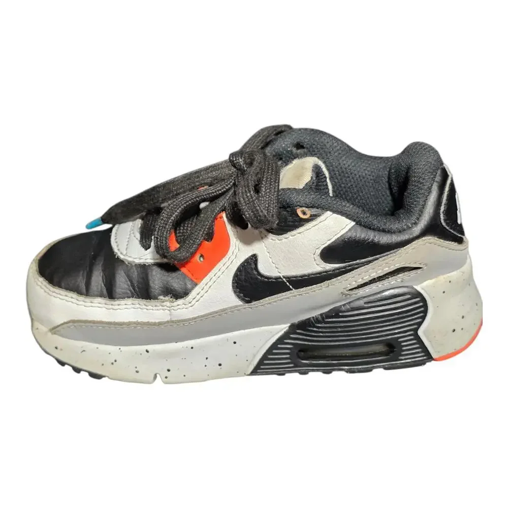 Nike Air Max 90 Kids‎ 7C Black White Infrared Sneakers Toddler Shoes